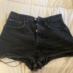 Zara black jean shorts size US 6 EUR 38
